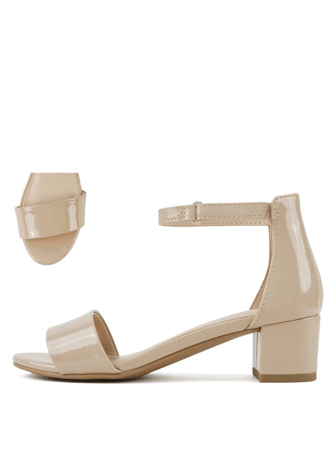 Kick Kids Heels - Beige Patent