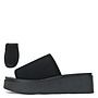 Farley Casual Sandals - Black Elastic