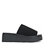 Farley Casual Sandals - Black Elastic
