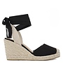 Devota Platform Sandals - Black Nubuck