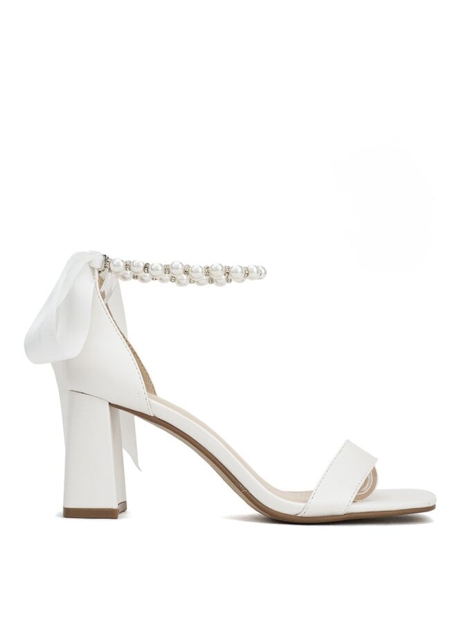 Morgan Dressy Heels - White Satin