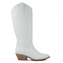 Zahara Cowboy Boot - White Pu