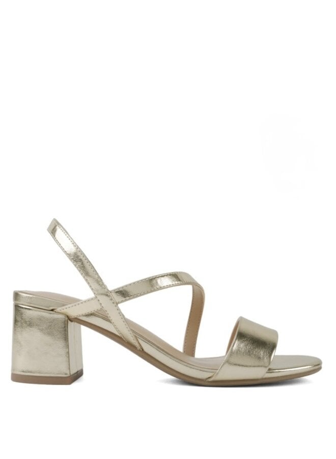 Kelila Casual Heels - Gold Metallic