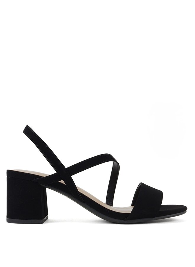 Kelila Casual Heels - Black Nubuck