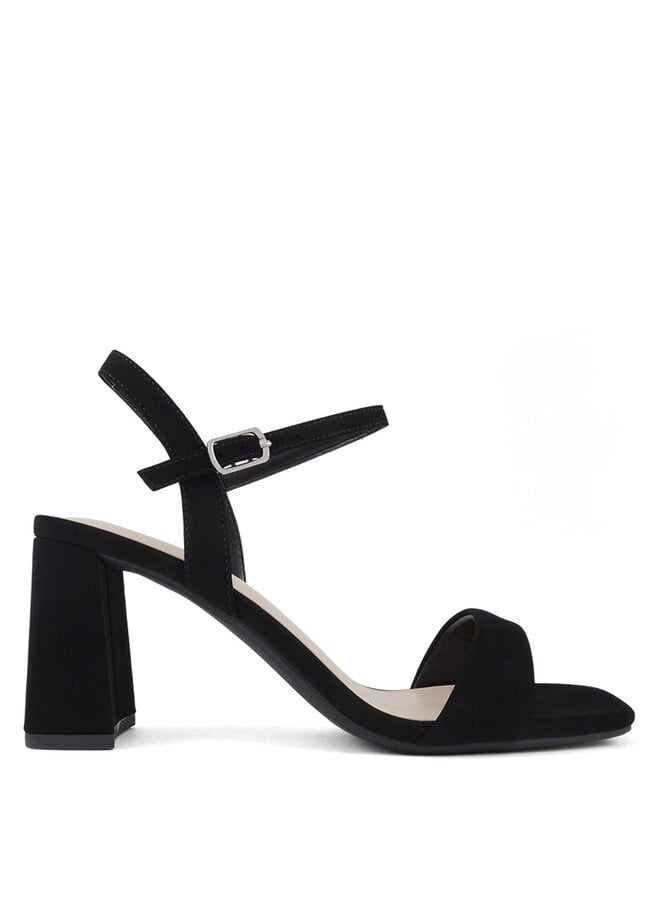 Nancy Casual Heels - Black Nubuck