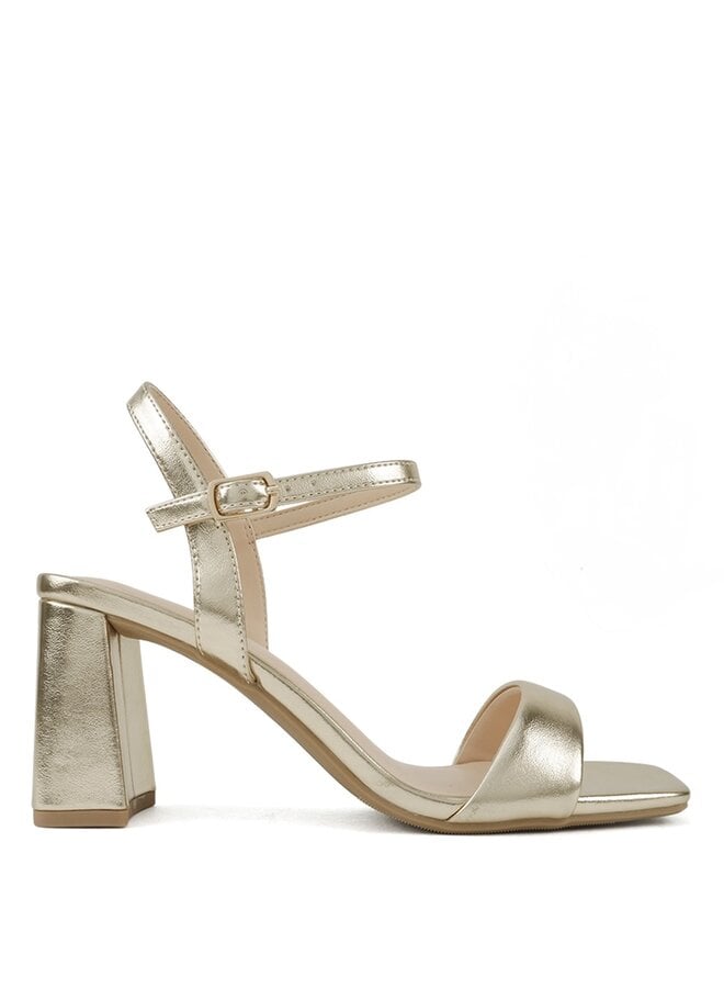 Nancy Casual Heels - Gold Metallic