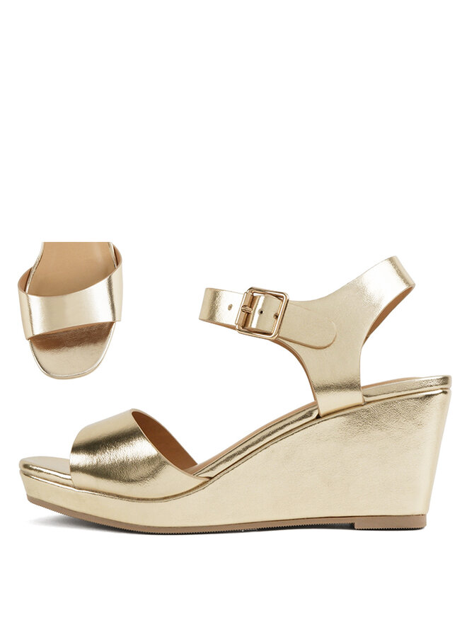 Kate Casual Sandals - Gold Metallic