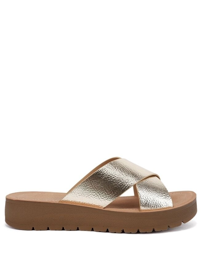 Ludo Comfy Sandals - Gold
