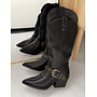 Jubilee-35 Cowboy Boot - Black Pu