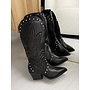 Elk-16 Cowboy Boot - Black Pu