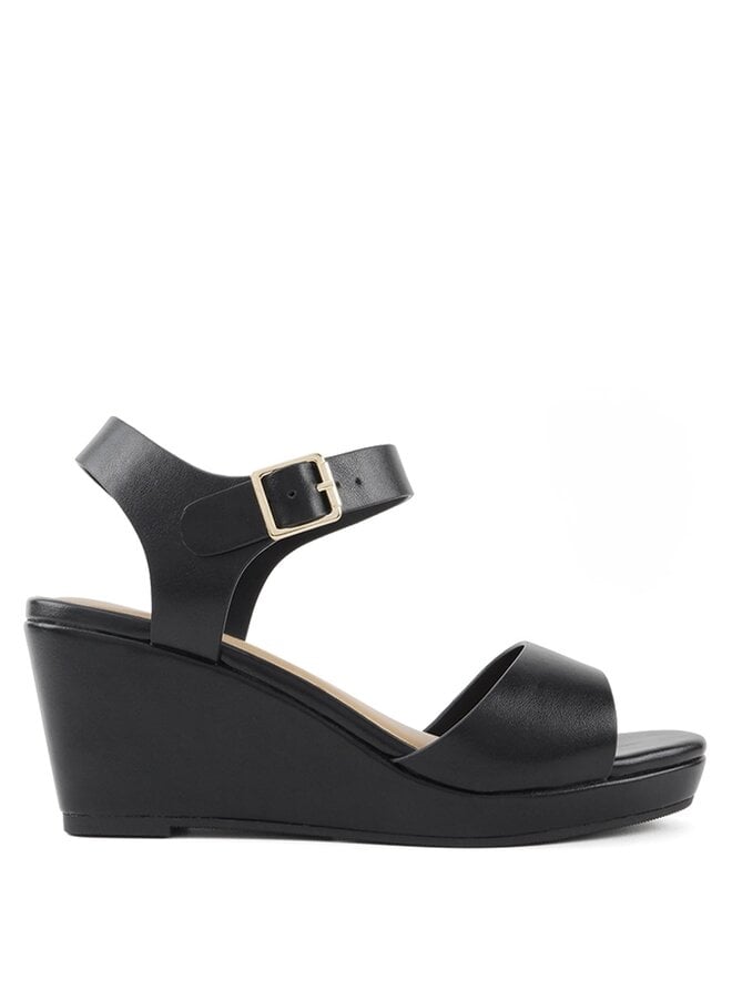 Kate Casual Sandals - Black Pu