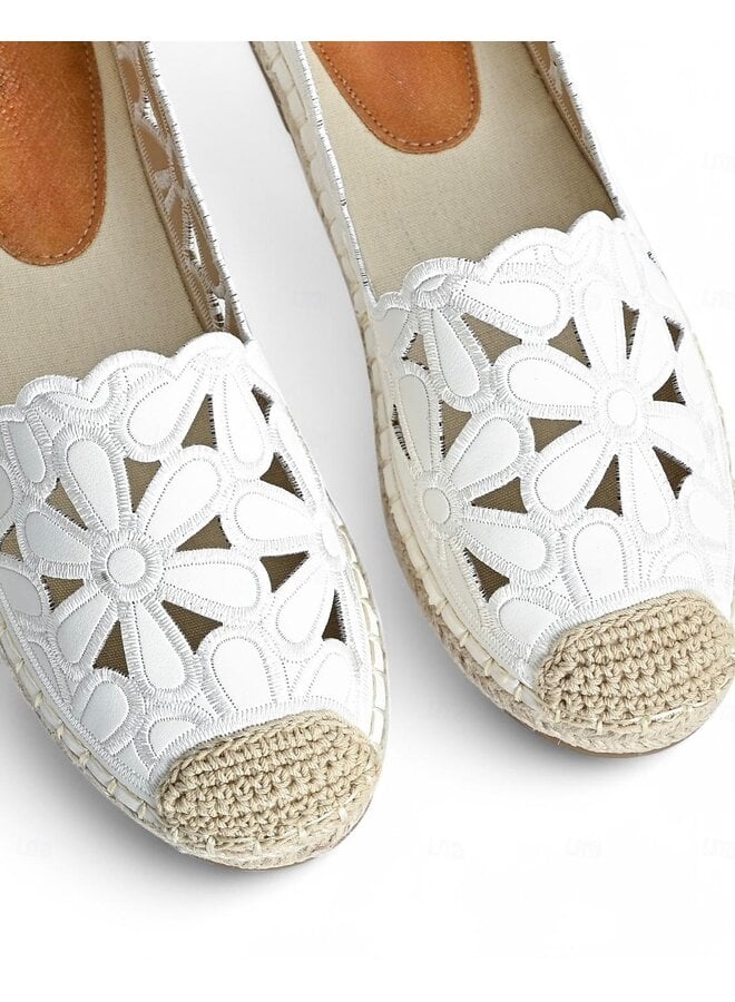 Ricco-1 Casual Espadrilles - White Pu