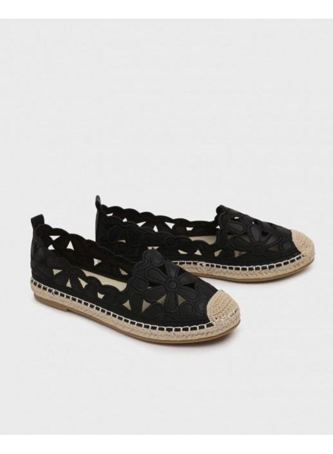 Ricco-1 Casual Espadrilles - Black Pu
