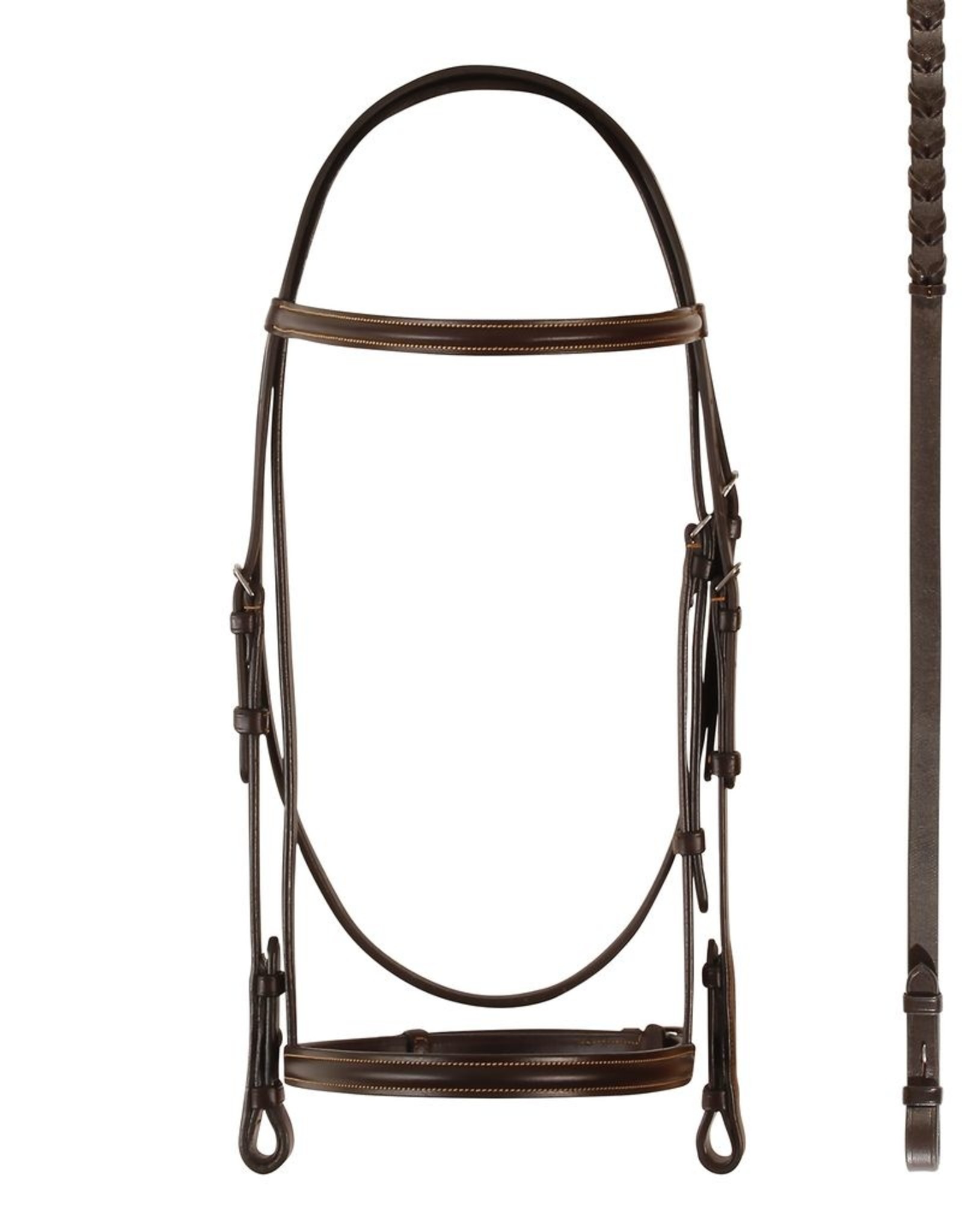 Bobby's Tack Plain Raised with Gold Stitch Bridle