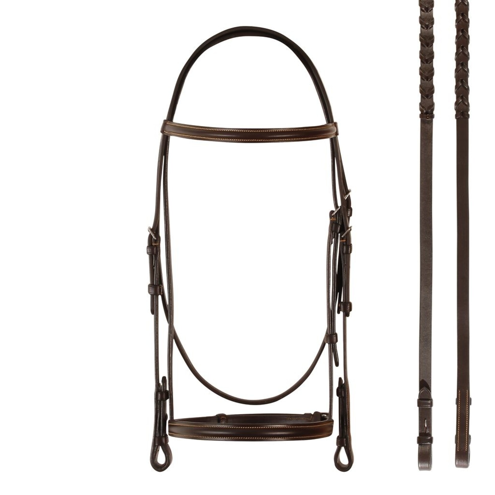 Bobby's Tack Plain Raised with Gold Stitch Bridle