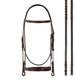 Bobby's Tack Plain Raised with Gold Stitch Bridle