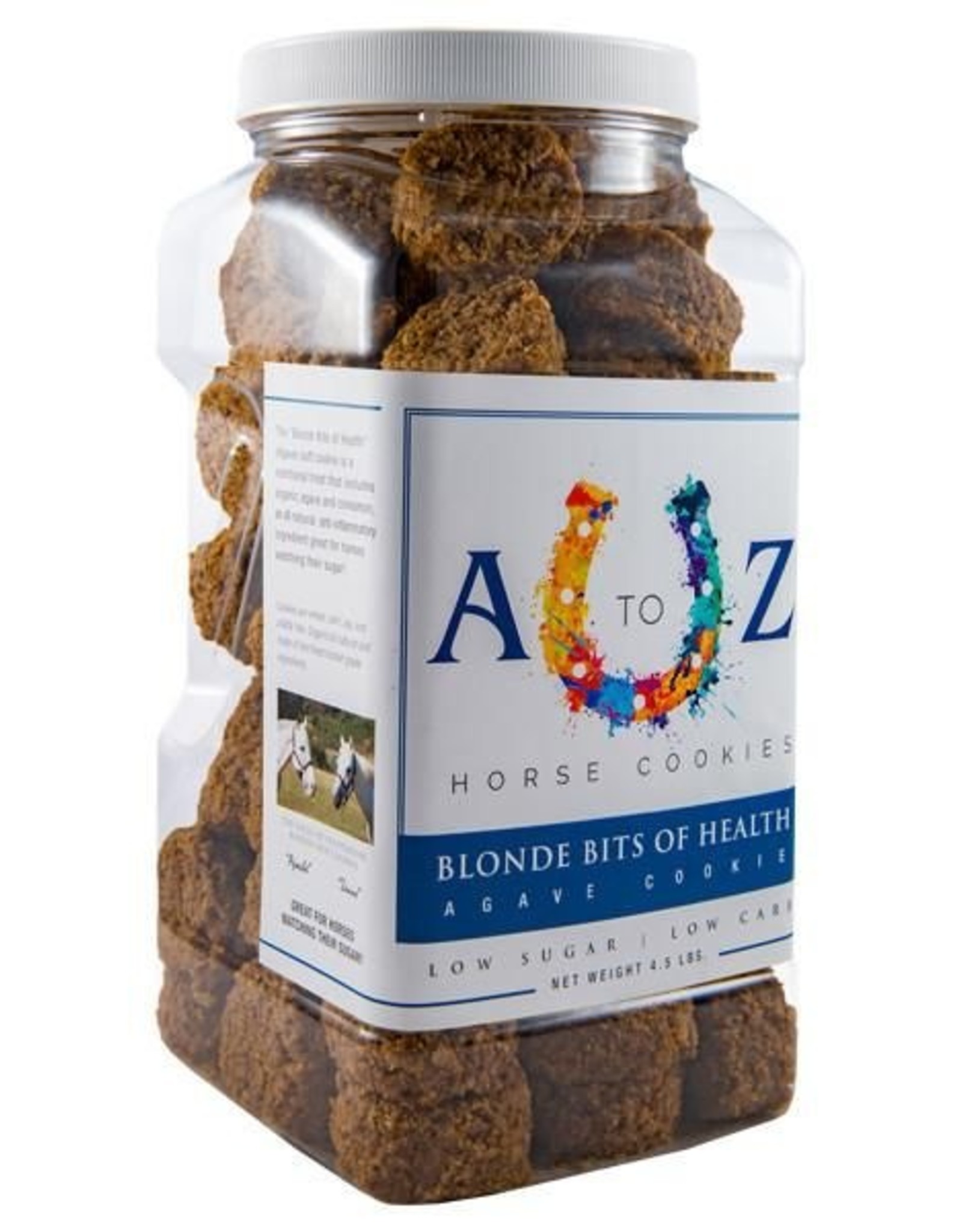 A TO Z A TO Z Horse Cookies - Blonde Bits of Health - 4.5lb Jar