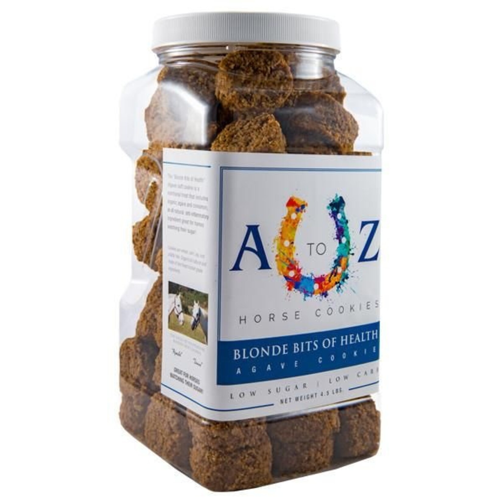 A TO Z A TO Z Horse Cookies - Blonde Bits of Health - 4.5lb Jar