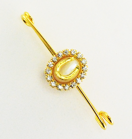 Mother of Pearl Gold Stock Pin