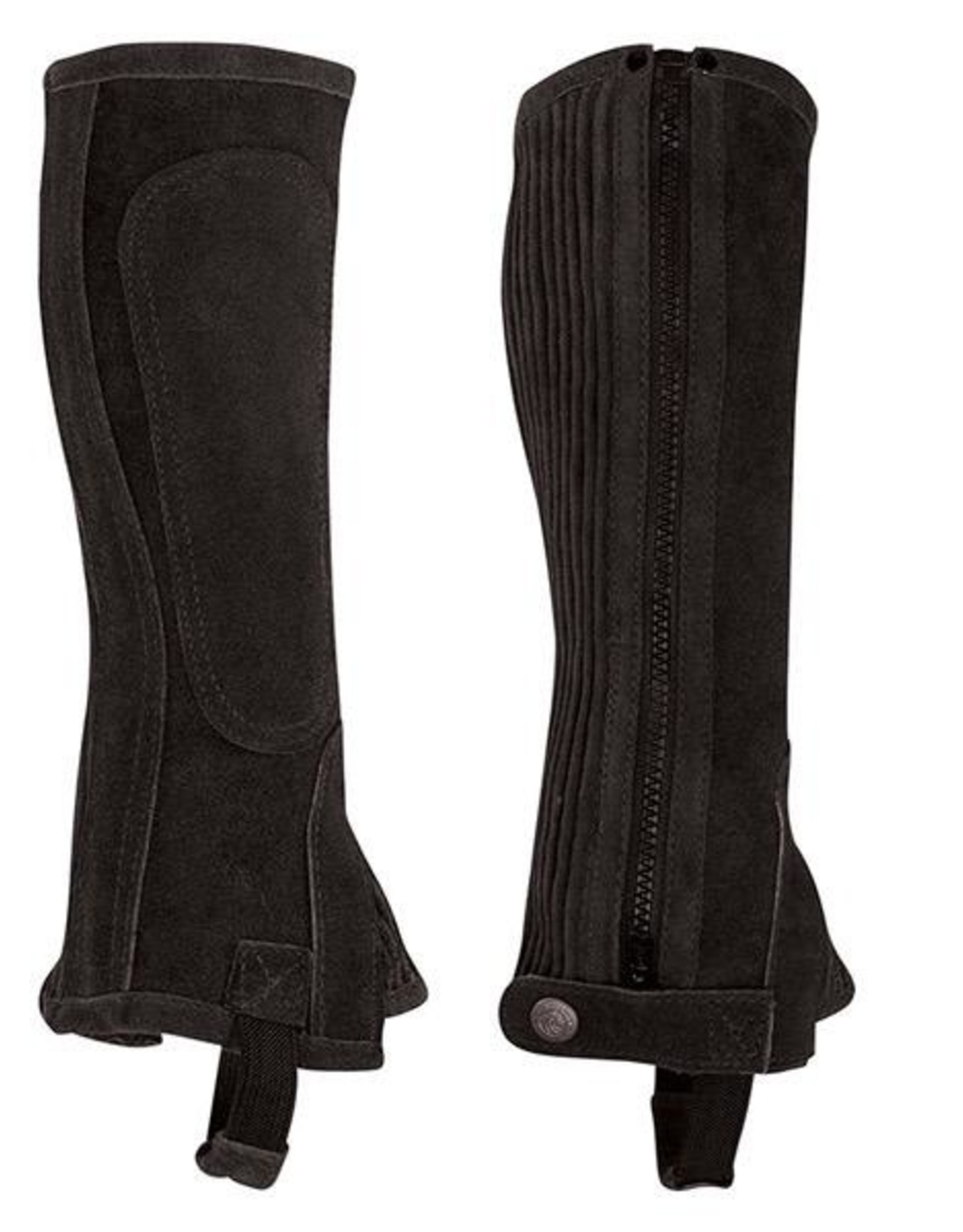 Perri's Suede Zip Half Chaps