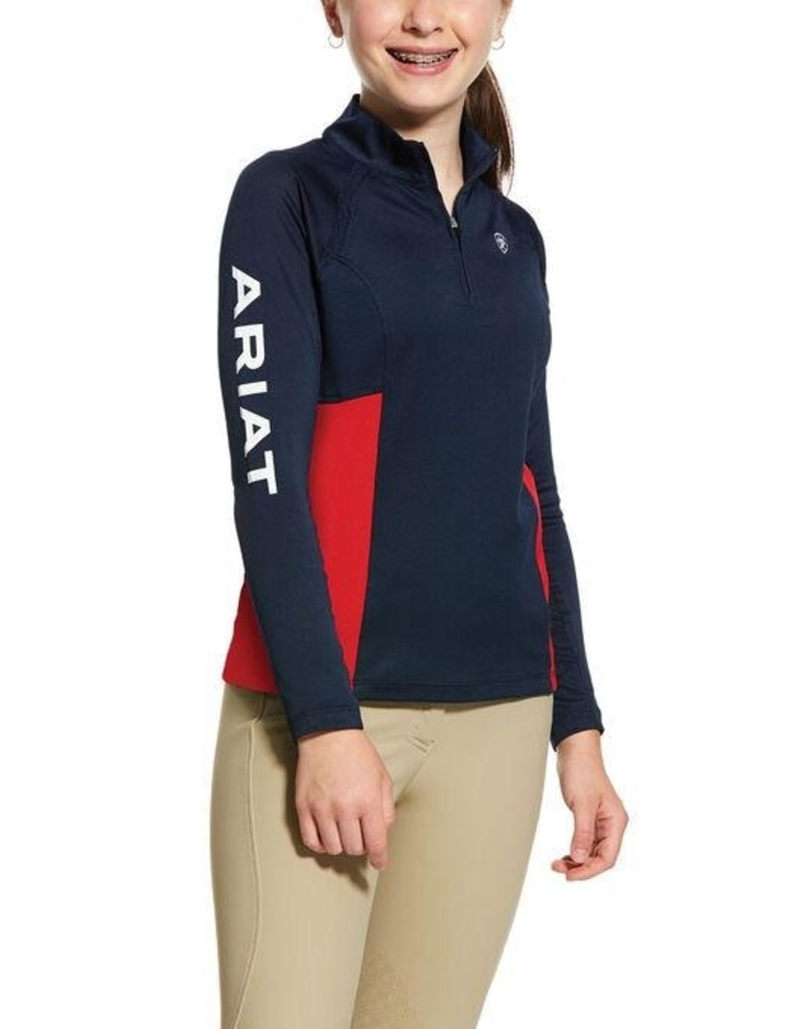 Ariat Kids' Sunstopper Team 2.0 1/4 Zip Baselayer