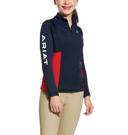 Ariat Kids' Sunstopper Team 2.0 1/4 Zip Baselayer