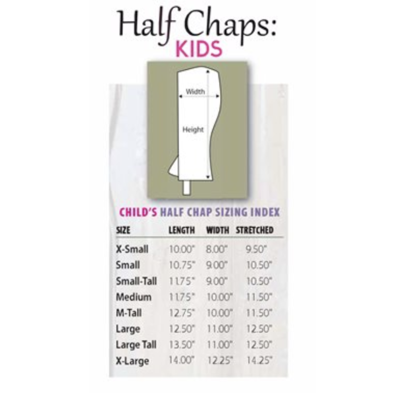 Perri's Kids' Pro Leather Half Chap