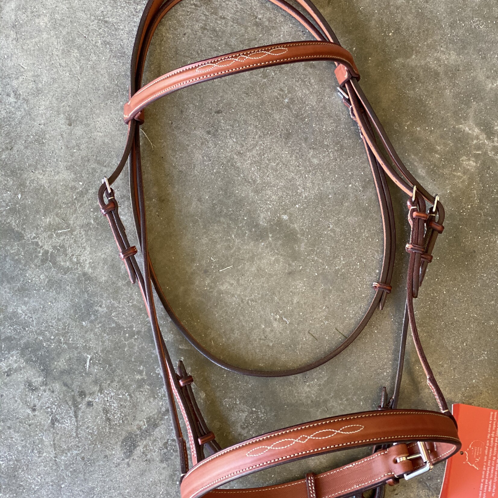 Edgewood Fancy Stitched 1" Noseband Headstall