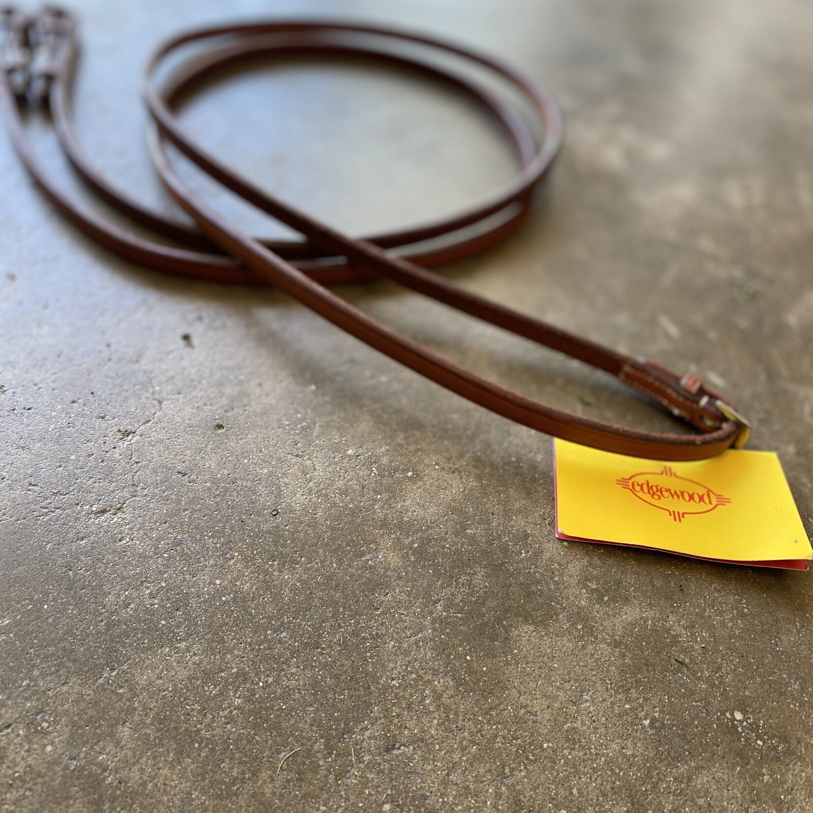 Edgewood Flat Reins 3/8" and 1/2" Width