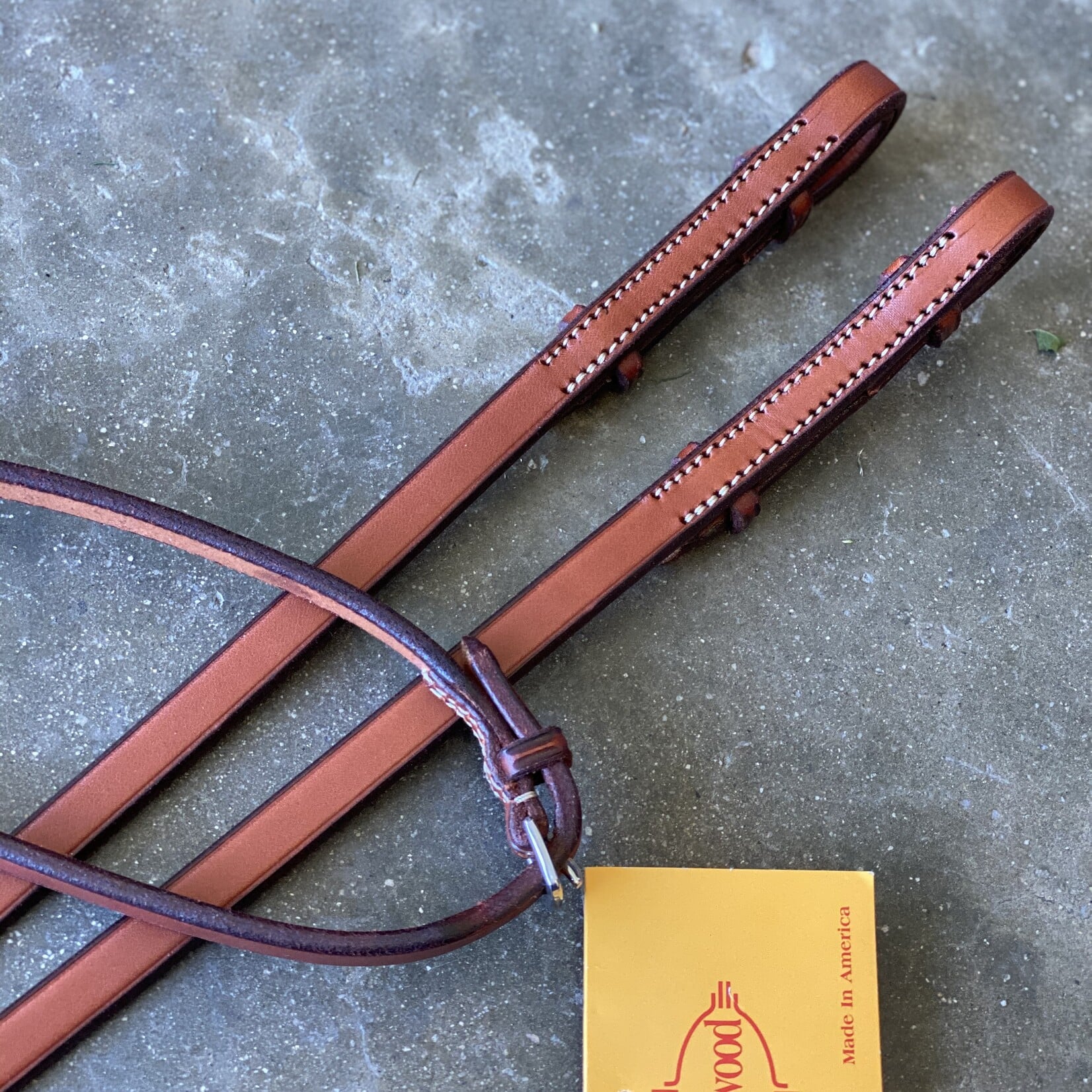 Edgewood Flat Reins 3/8" and 1/2" Width