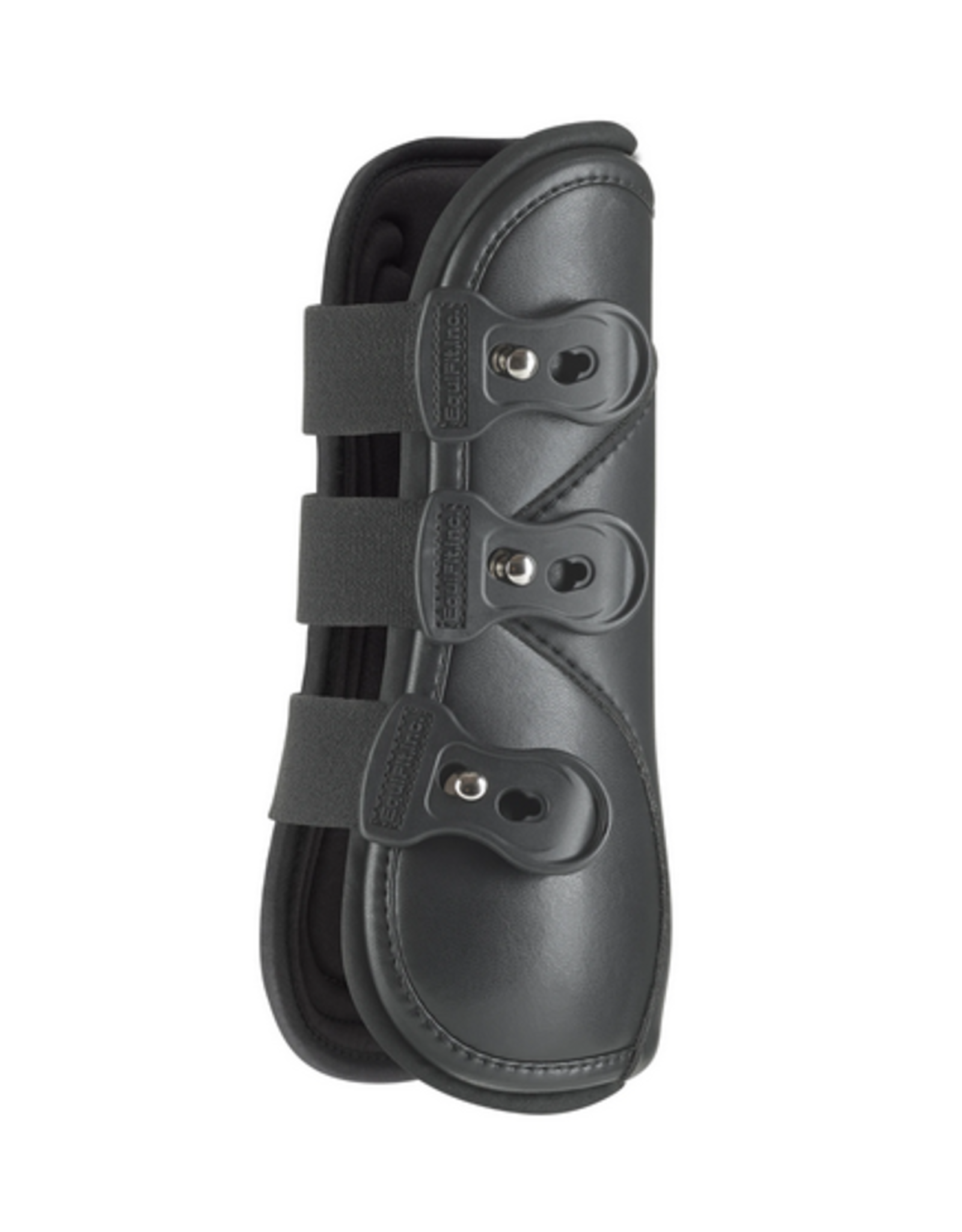 leather open front boots