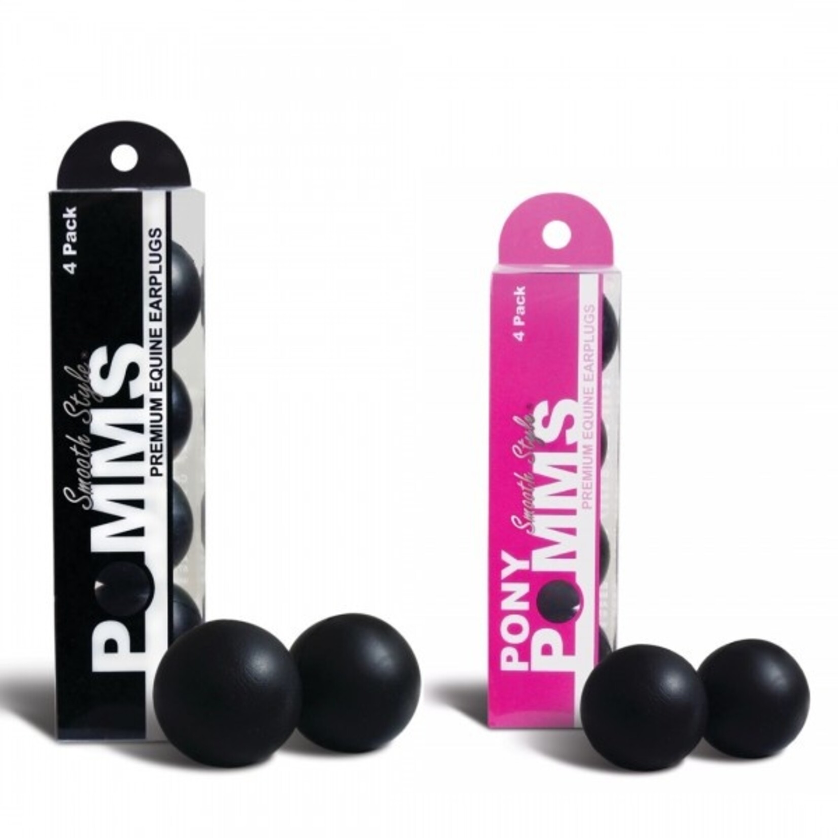 Pomms Smooth Ear Plugs - 4 Pack