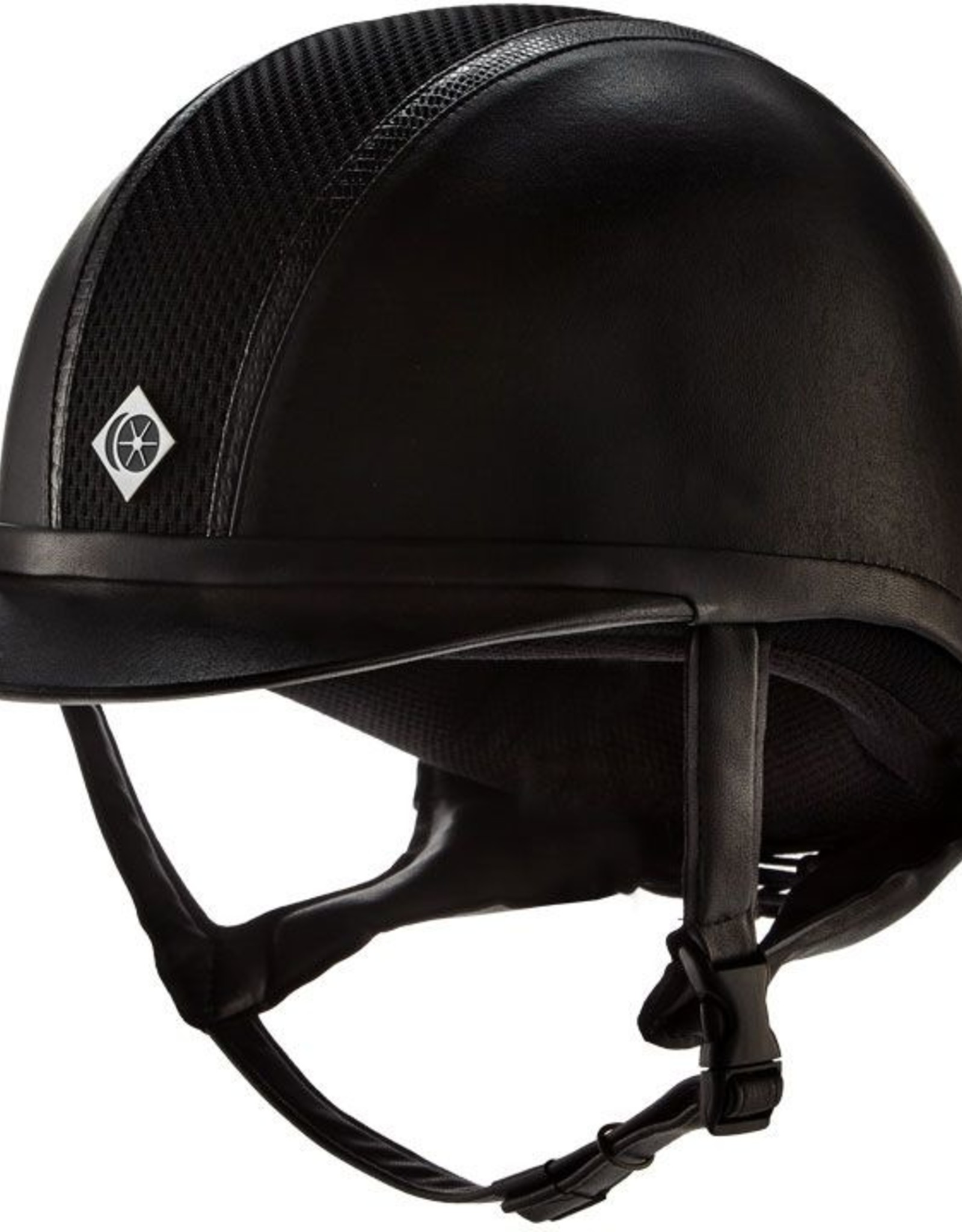 Charles Owen AYR8 Leather Look with Snakeskin Trim Helmet