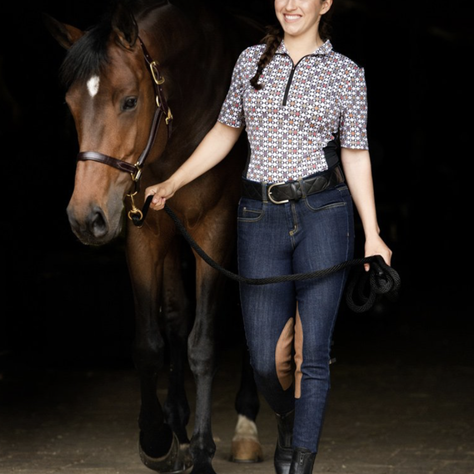 Kerrits Ladies' Denim Knee Patch Breech