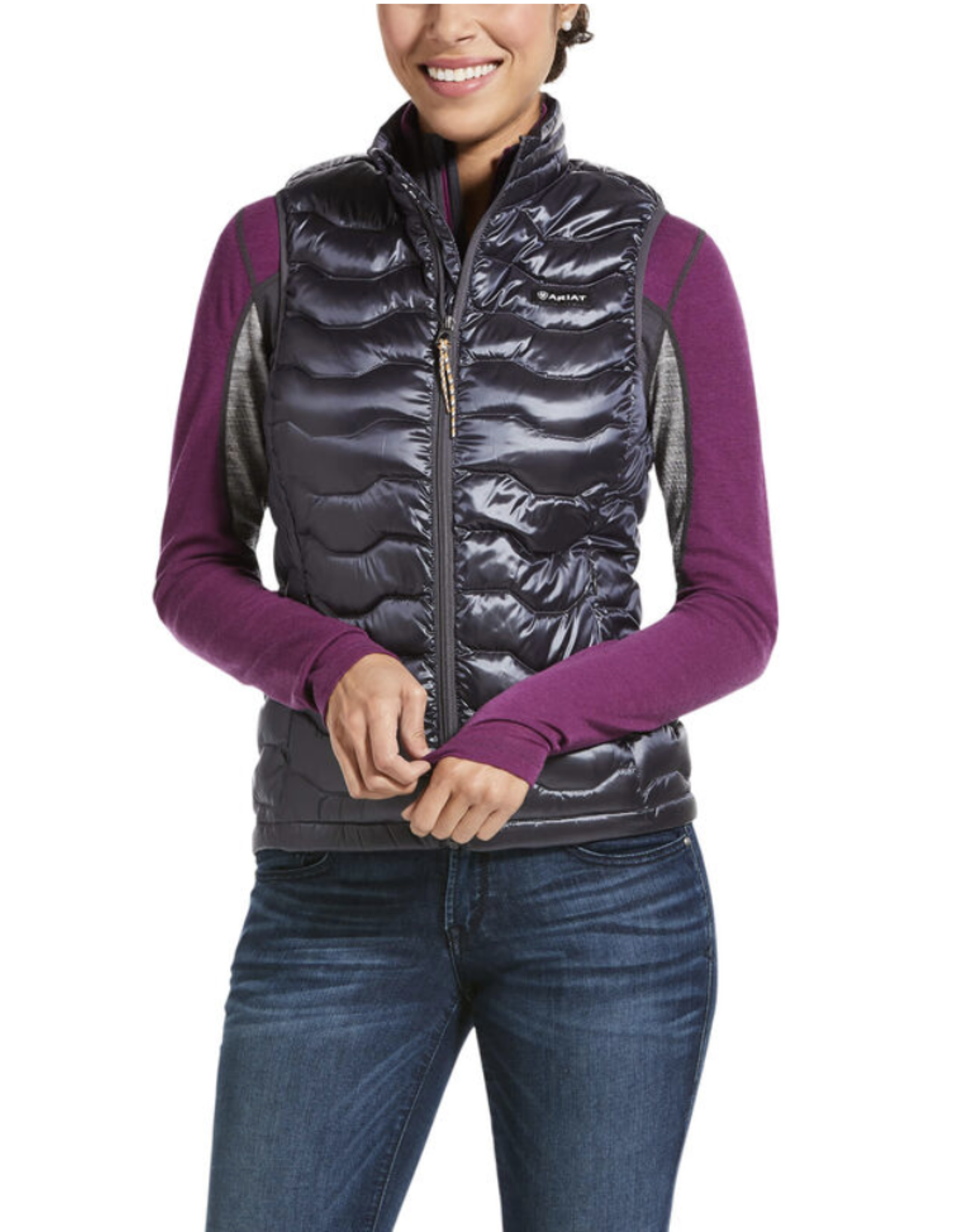 gray ariat vest