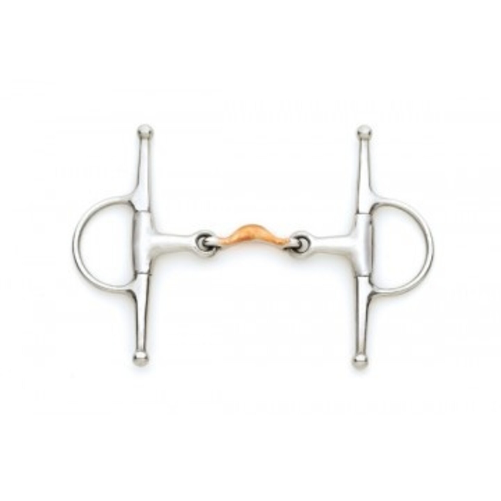 Centaur Double Jointed Copper Overlay Full Cheek Bit