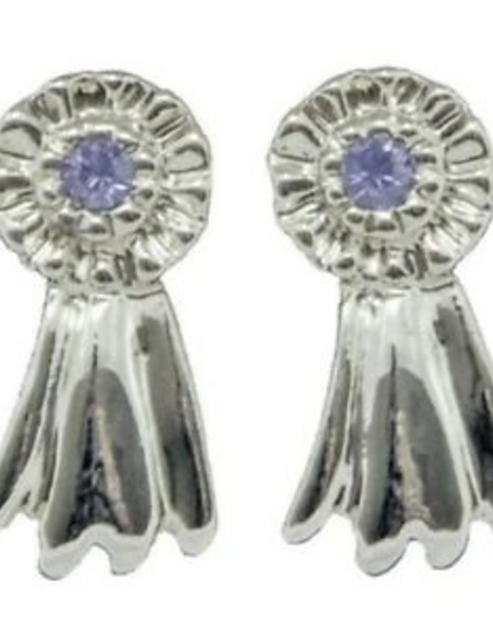 Exselle Blue Ribbon Earrings