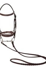 Huntley Huntley Fancy Stitched Padded Bridle with Reins