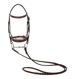 Huntley Huntley Fancy Stitched Padded Bridle with Reins