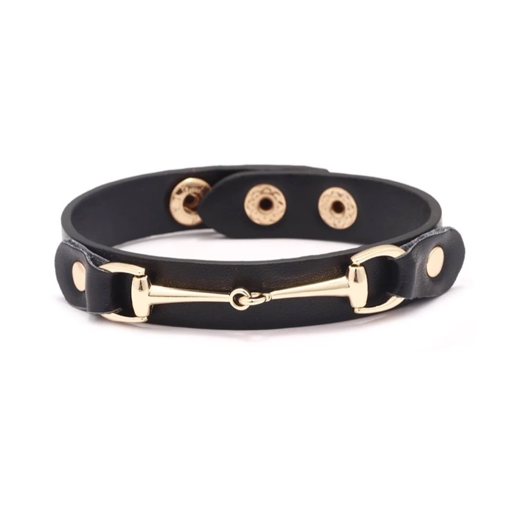 Awst Vegan Leather Snaffle Bit Bracelet