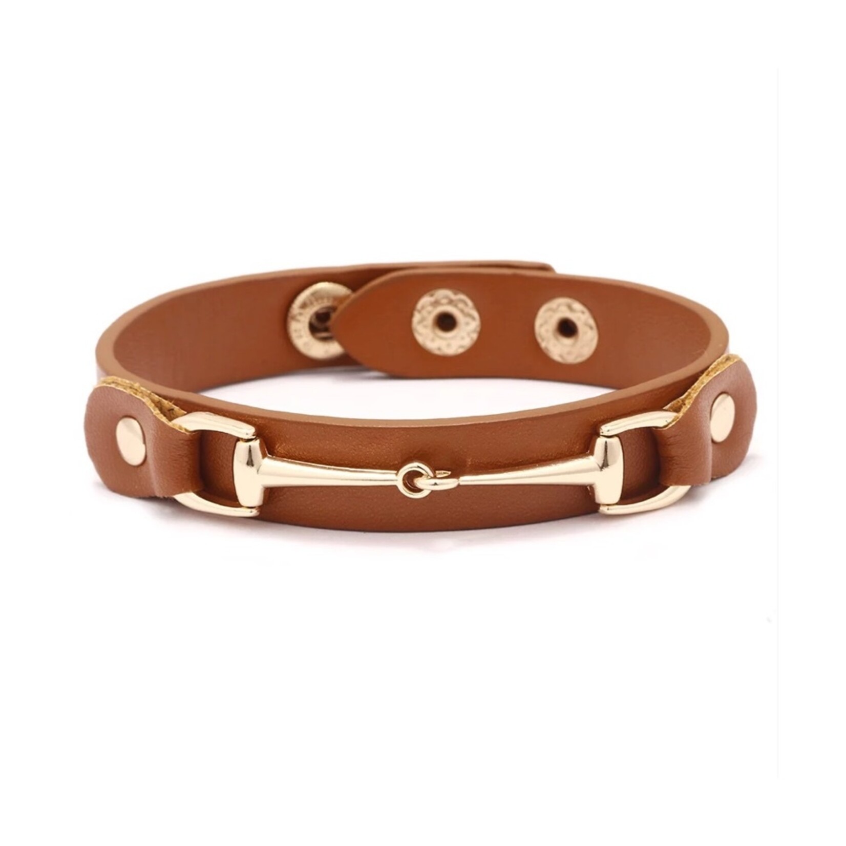 Awst Vegan Leather Snaffle Bit Bracelet