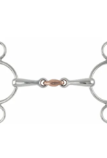 Shires Two Ring Copper Lozenge 2-Ring Gag Bit