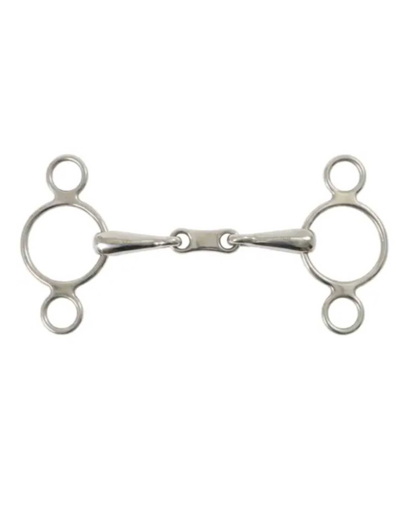 Shires French Link 2-Ring Gag