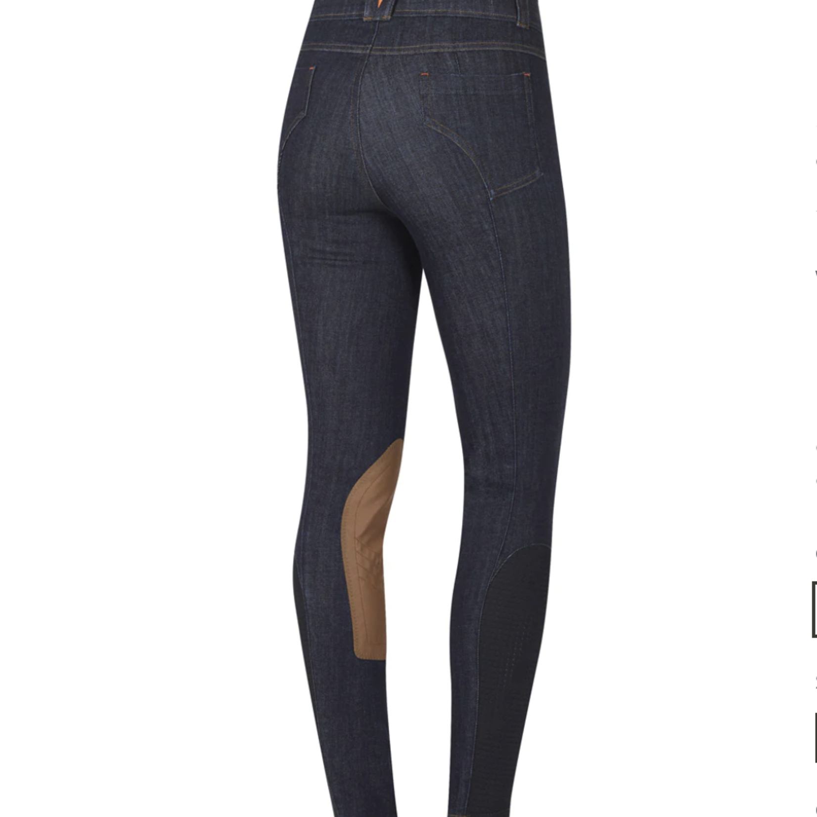 Kerrits Kids' Stretch Denim Knee Patch Breech