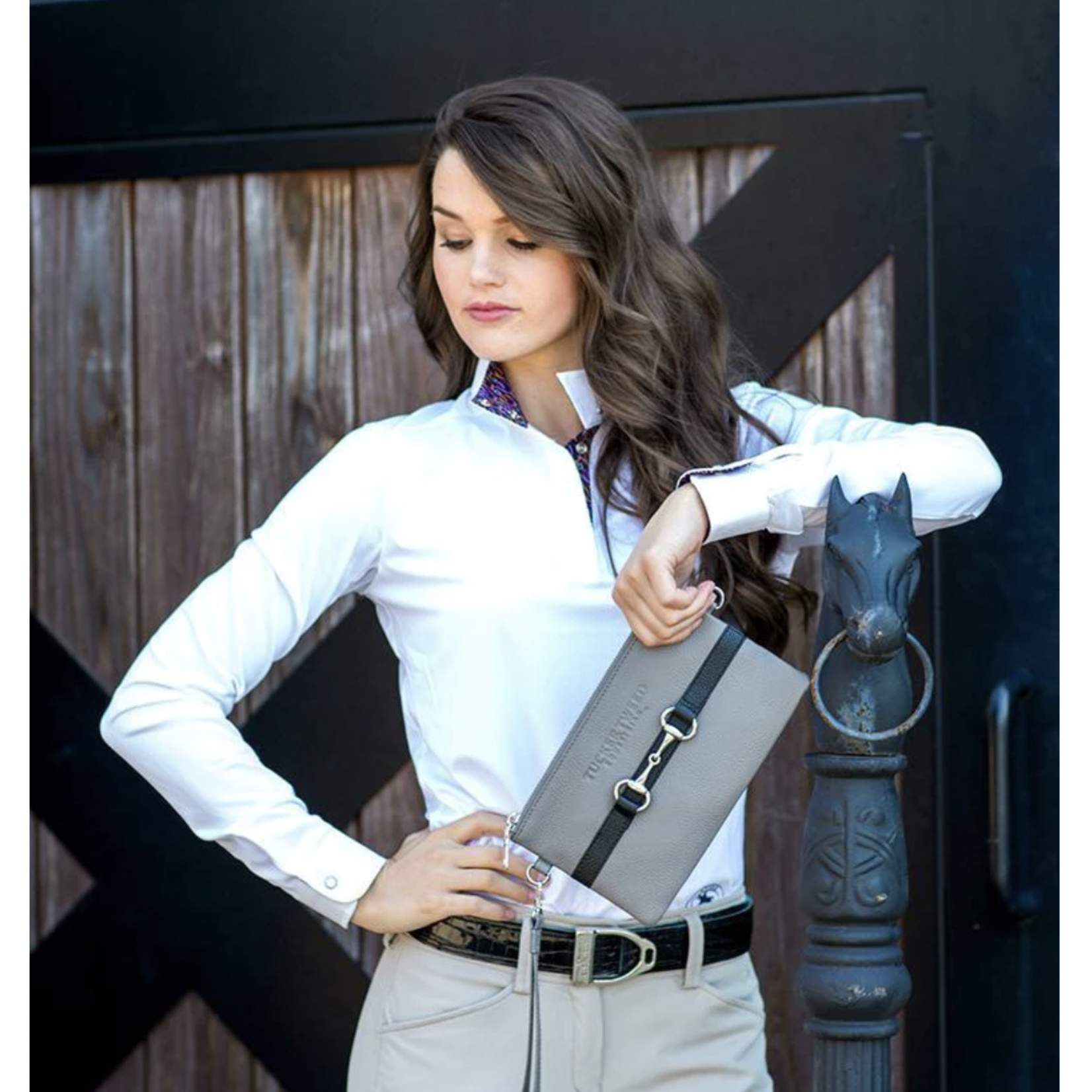 Tucker Tweed Wellington Wristlet