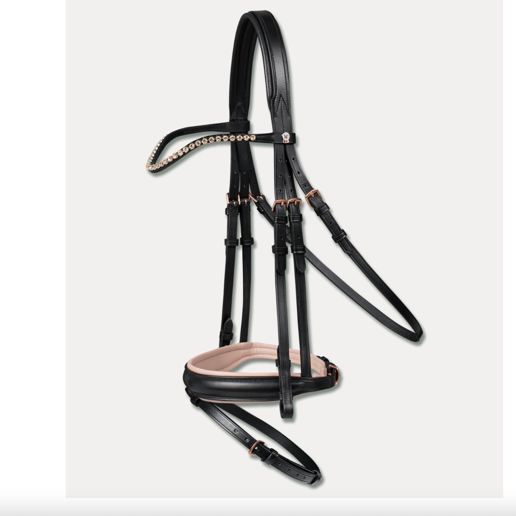 Waldhausen X-Line Rosé Bridle with Flash