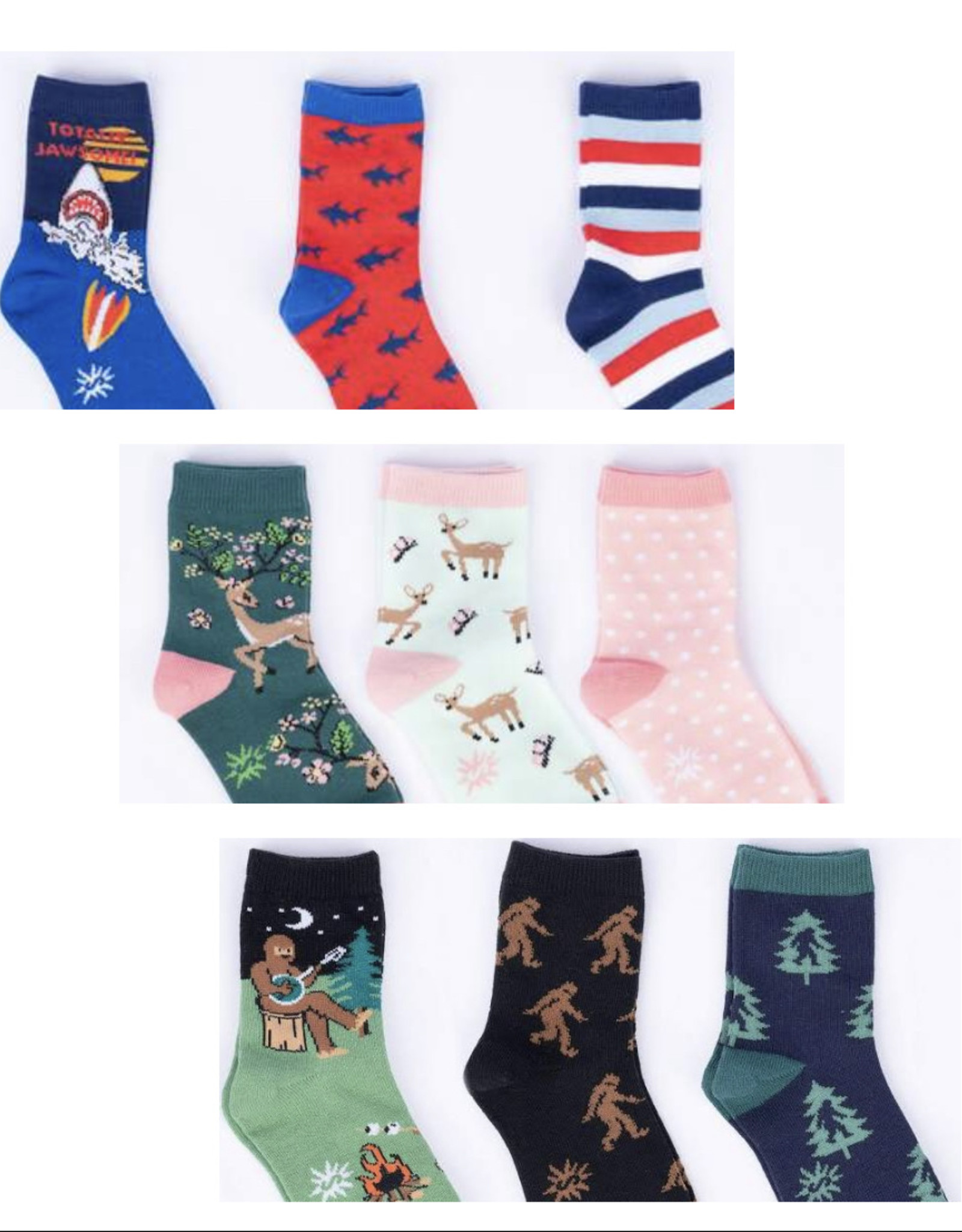 Sock It To Me Kids' Crew Sock - 3pk