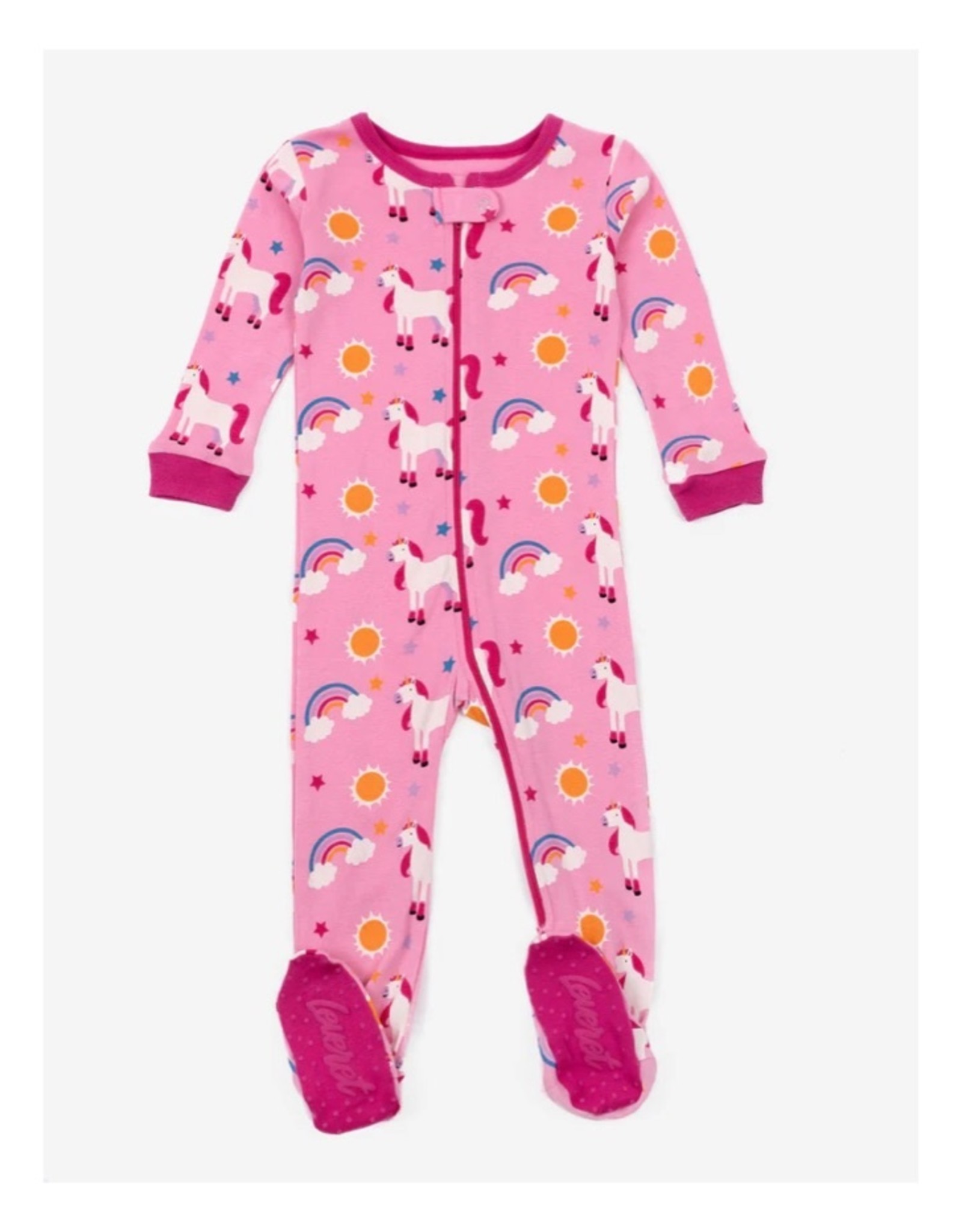 Leveret Kids' Footed Pajamas