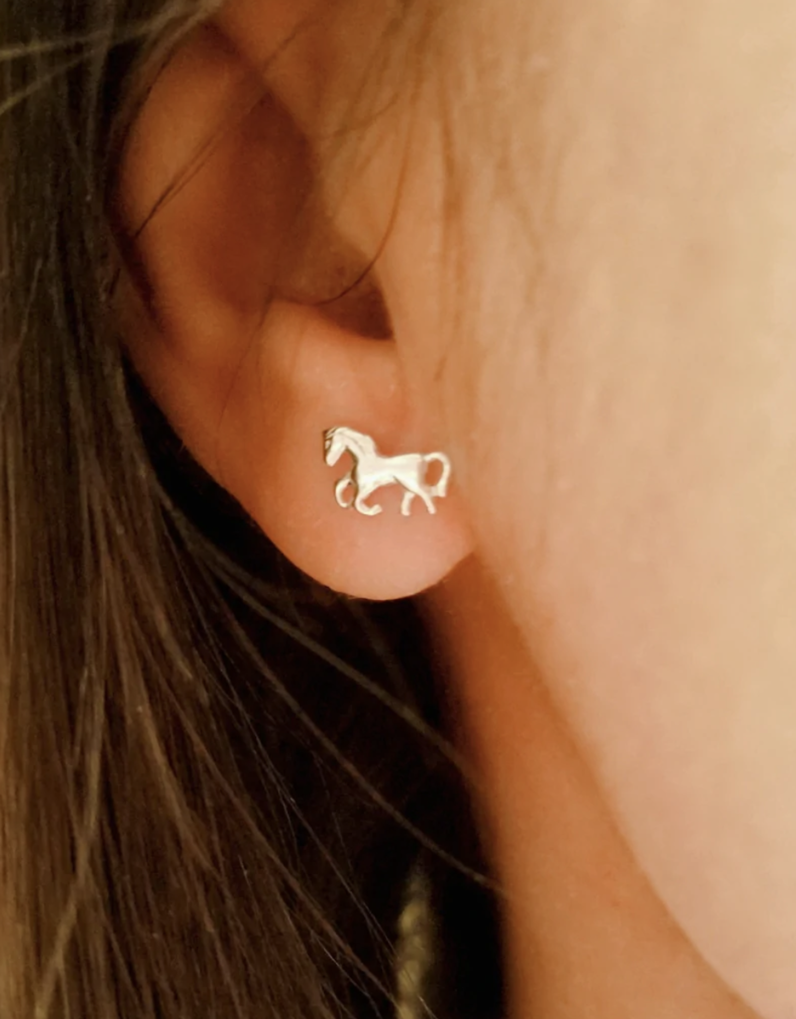 Baron Eq Horse Stud Earrings