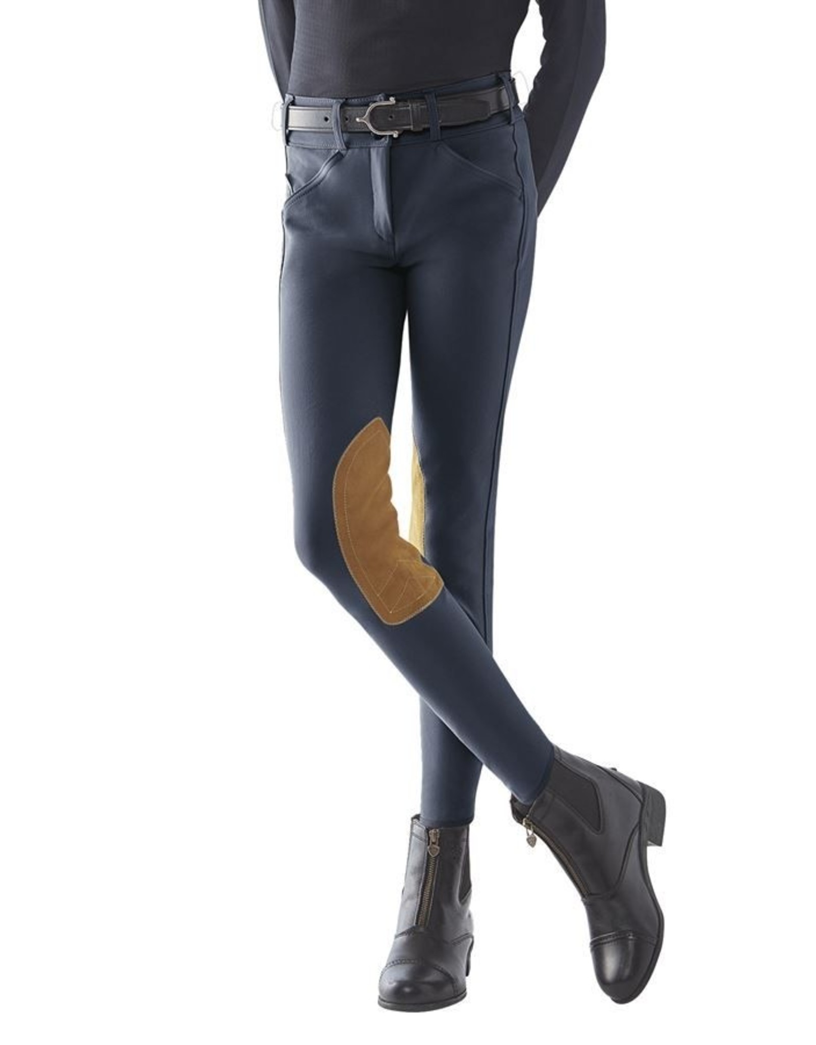 The Tailored Sportsman Ladies Boot Sock Front Zip Breech (Moody